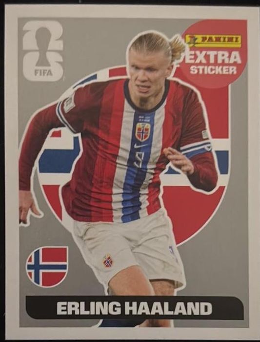 Extra sticker silver Haaland