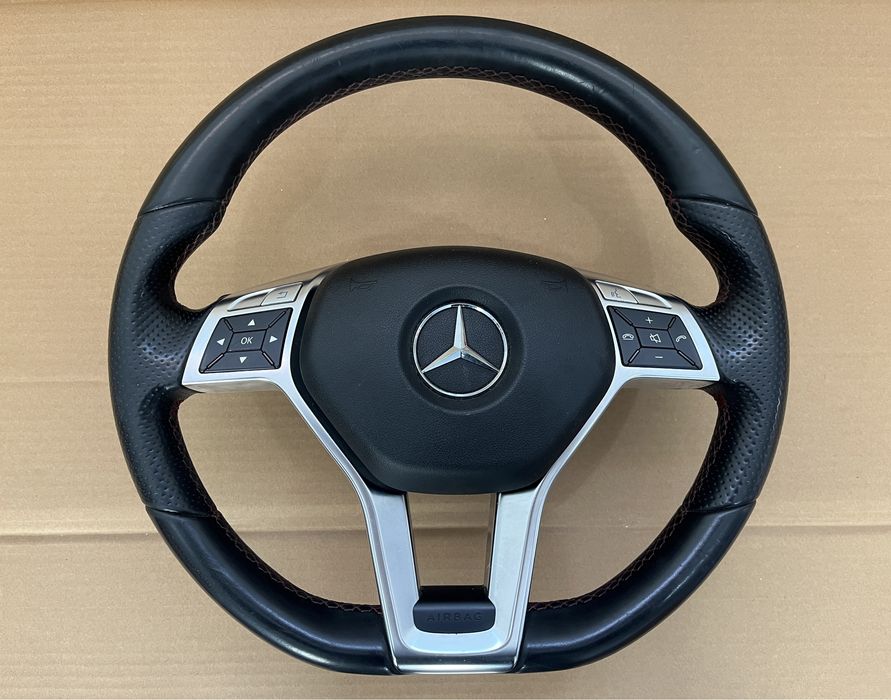 Volan piele comenzi / padele / Airbag Mercedes A W176 B W246 CLA W117
