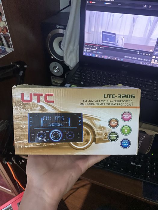 Автомагнитола UTC-3206 | USB, SD, AUX, FM радио