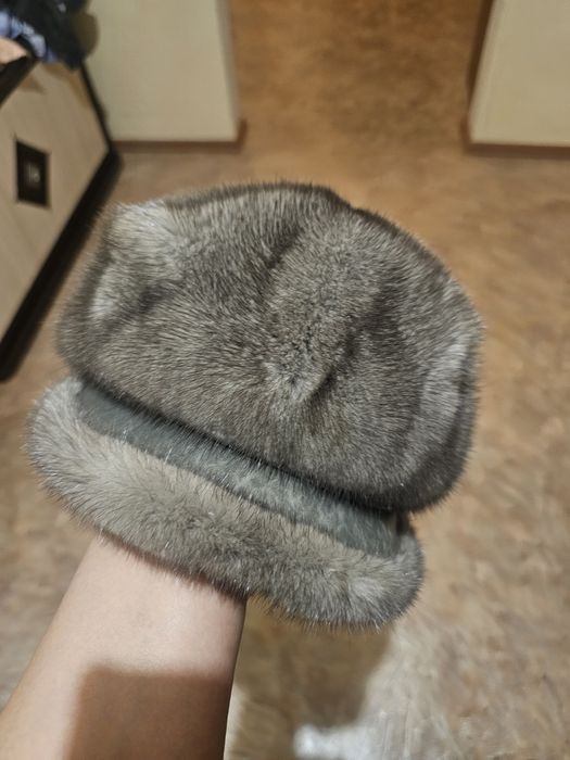 Шапка норковая б/у