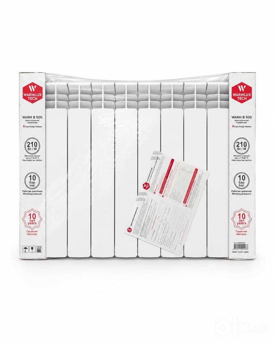 Биметаллик радиатор Warmlux Tech WARM B500 — 2 100 Вт