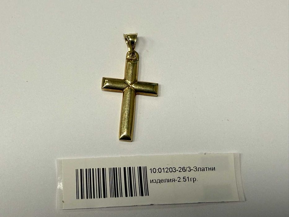 Златен кръст - 2.51гр. - 14к.