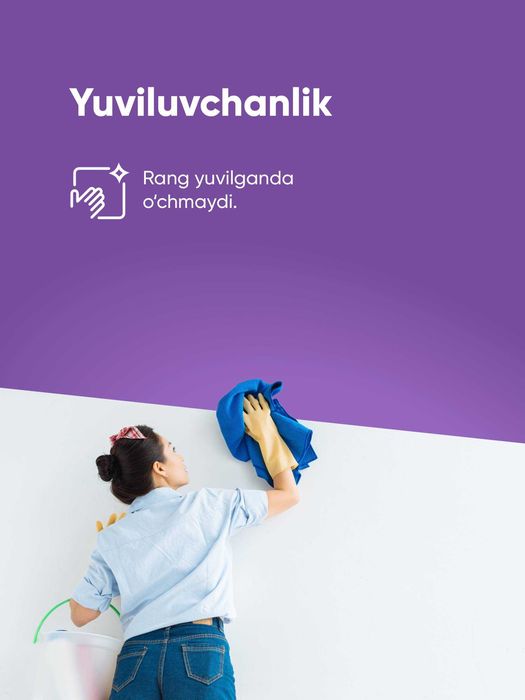 Emulsiya Asos  – ichki va fasad uchun (4 kg / 20 kg) sifatli bo‘yoq