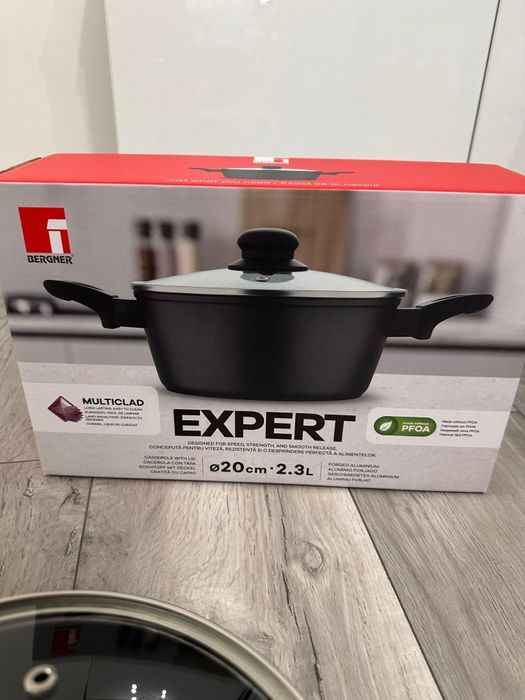 Oală Berlinger Expert 28 cm cu capac – inducție, nouă