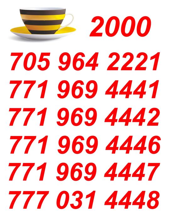 Сим карты. Красивые номера Актив и Билайн.