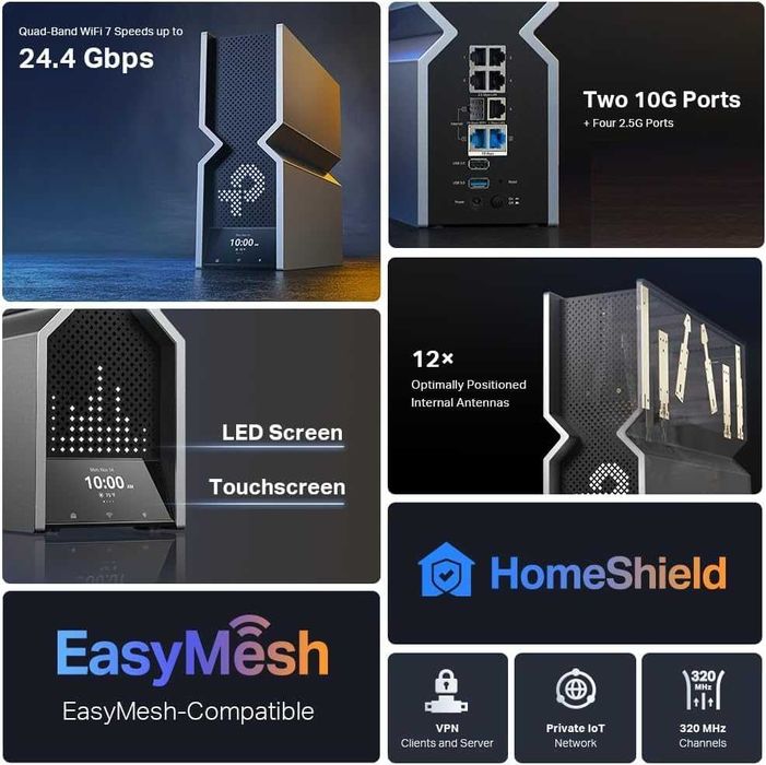 TP-Link Archer BE900 Quad-Band WiFi 7 Router