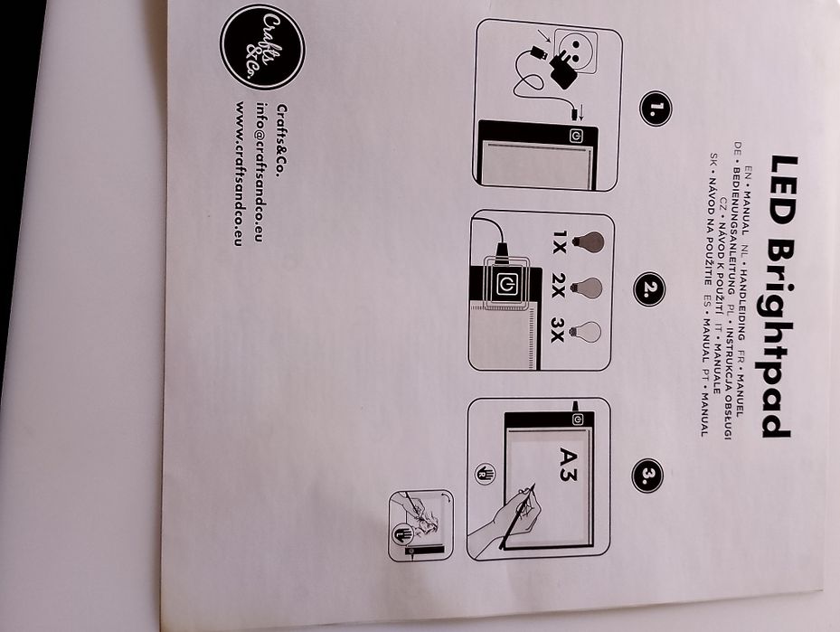 LED Светеща подложка за рисуване 30/41 см