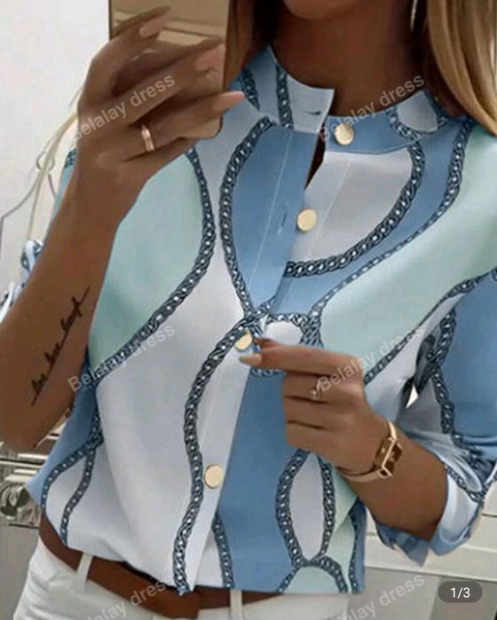 Cămașă mânecă treisferturi S