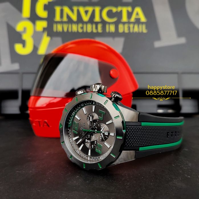 часовник INVICTA S1 Rally Green 52 mm, Инвикта нов
