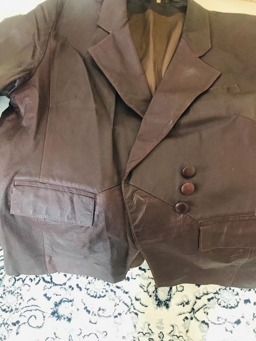 Кожаный пиджак дешево