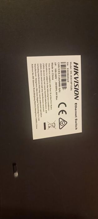 Hikvision Switch Poe 16 port