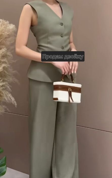 ДВОЙКА шалфейный зелёный