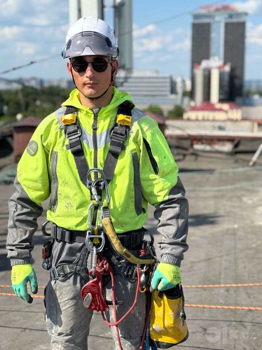 Альпинист проф. Услуги высотника альпинистов. Alpinist xizmatlari.