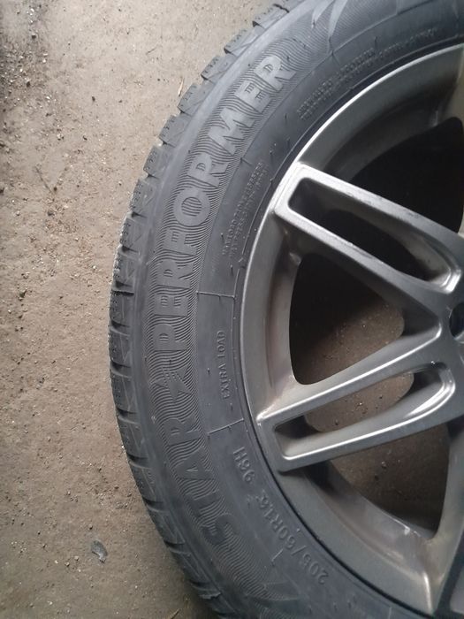 Set 4 Anvelope 205-60-16 M+S Noi 2025 cu Jante 5x112 de Audi B 8-9