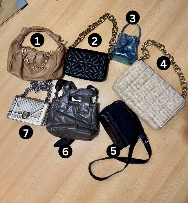 Дамска чанта Zara, Mango, H&M и др. ВСИЧКИ ЧАНТИ ЗА 65€