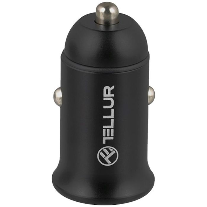 Incarcator auto Tellur PD60W, QC30W, FCC7, Negru, sigilat