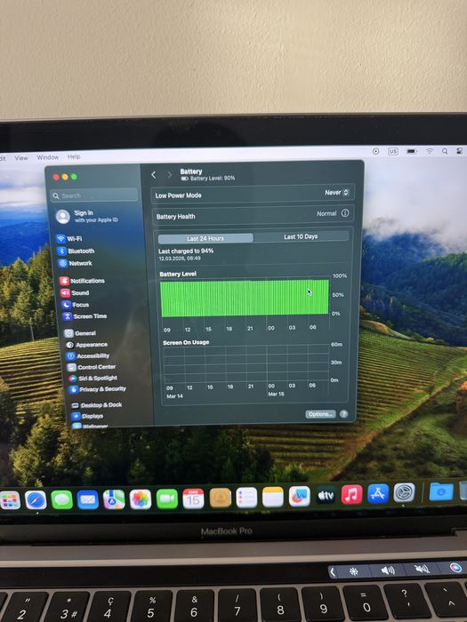 Macbook pro M1 8gb baterie 100%