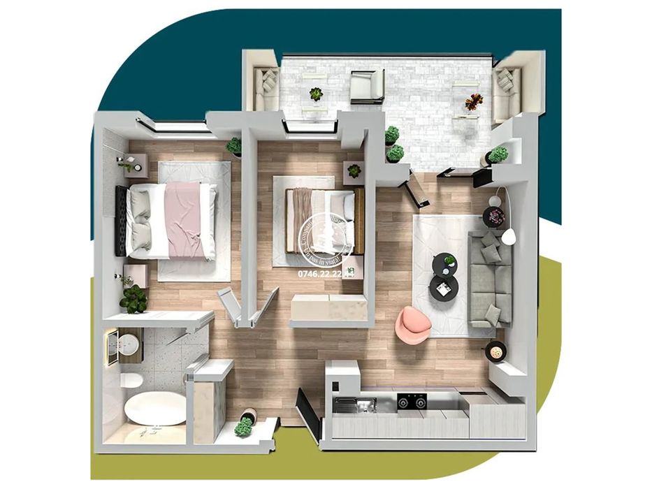Apartament Nou 3 camere de vanzare Galata — fotografia 1