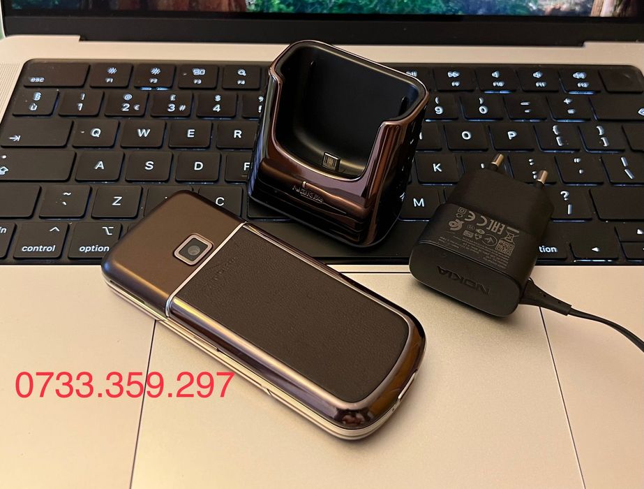 Telefon Nokia 8800 ARTE Sapphire + DOCK ! CA NOU Vintage Brown Maro Piele
