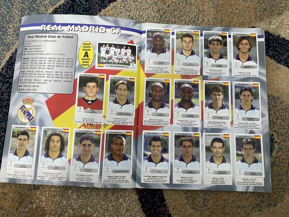 Panini Champions League 2000/2001. Album 98% complete.