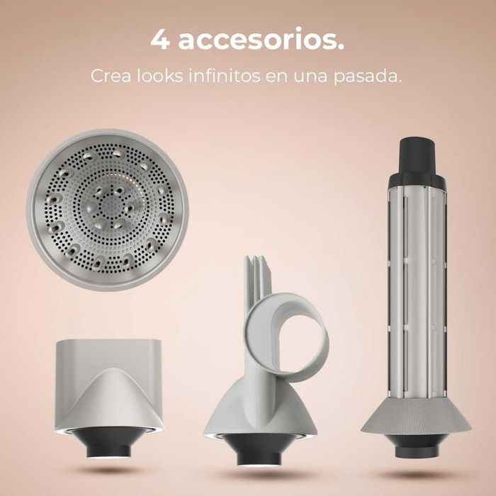 Сешоар Cecotec DryGlam Waves Champagne безчетков мотор 1600W 4в1