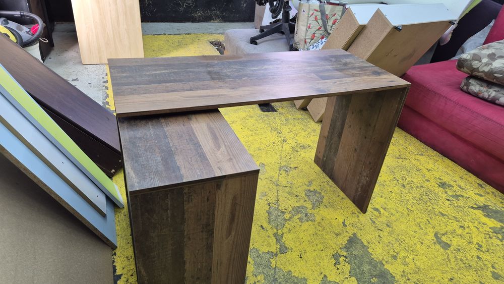 Birou Doris stejar inchis si negru