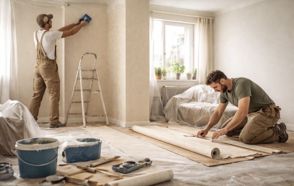 Поклейка обоев и косметический ремонт !!!