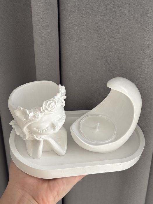 Набор из гипса гипсовые изделия ручная работа.