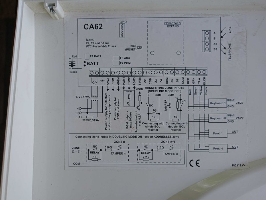 СОТ система Teletek CA 62 + контролен панел