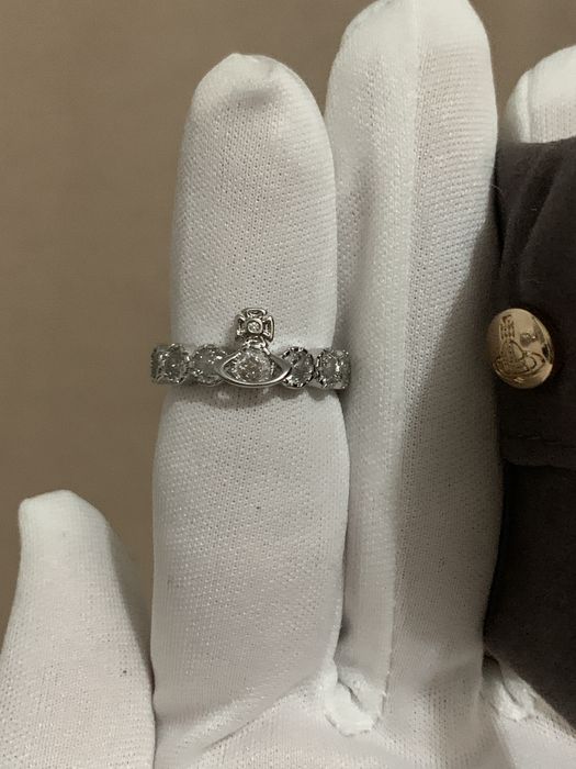 Vivienne WestWood Inel Crystal ajustabil