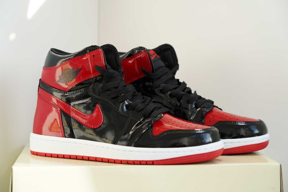 Adidasi JORDAN 1 Patent - Bred, Produs Nou - Full Box, Premium Unisex