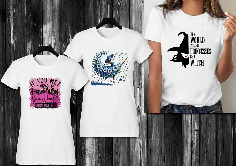 Тениски за мъже и жени,с атрактивни щампи,по наша и Ваша идея