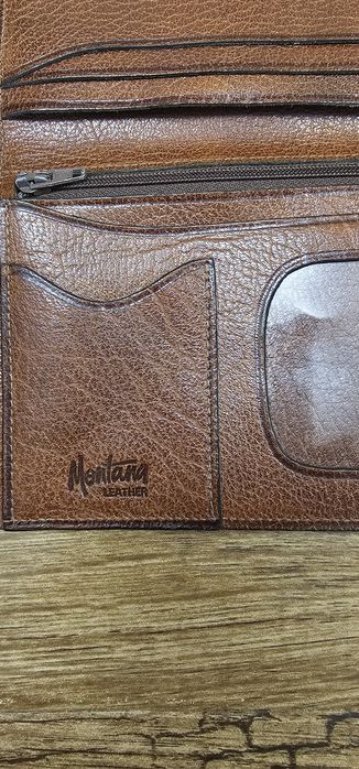 Portofel bărbați Montana Leather, piele naturală, maro