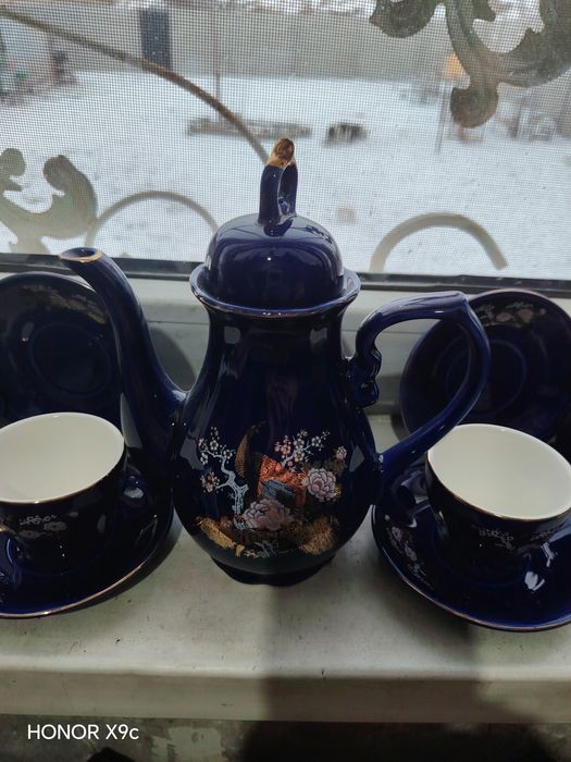Чайный сервиз синий