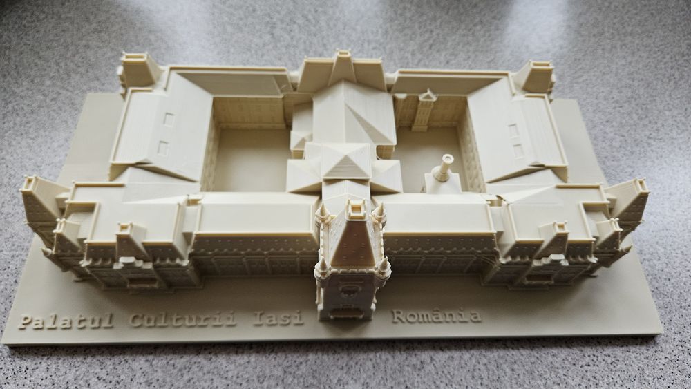 Palatul Culturii Iasi Romania 3D Print unicat proiect drona