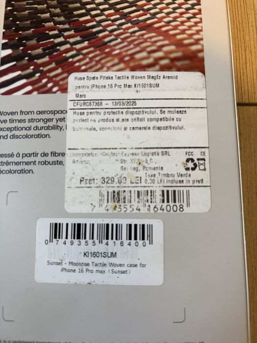 Husa originală PITAKA iPhone 16 Pro Max