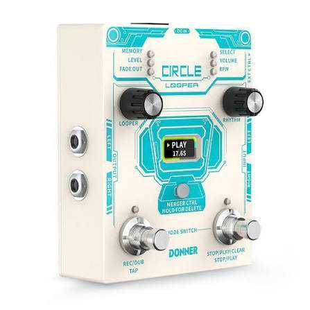 Pedală chitară Donner Circle Looper - Drum Machine - nouă în cutie - GARANTIE 1 AN!