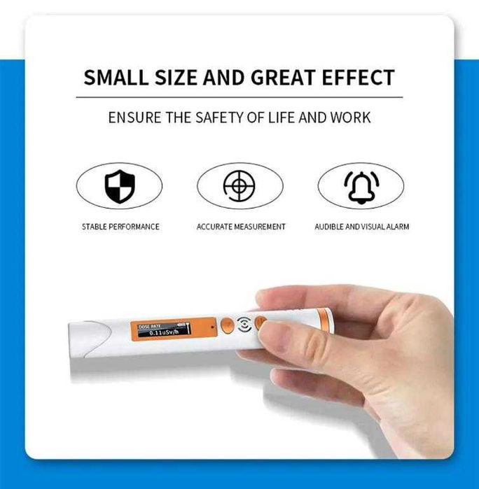 Гайгер Мюлеров Брояч Детектор Радиация Ядрена Радиоактивност Дозиметър