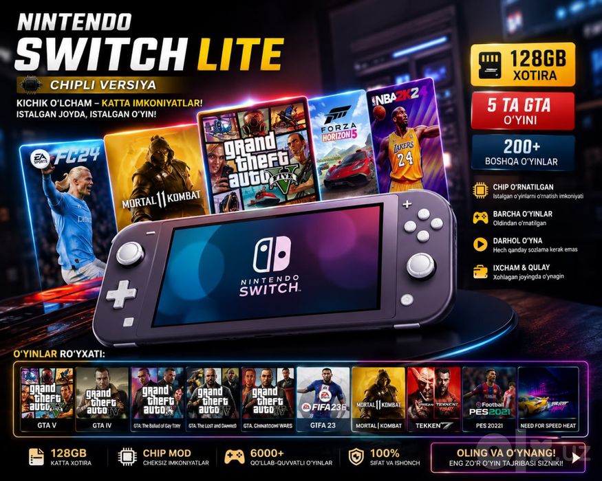 Nintendo Switch Lite - Chipli Versiya