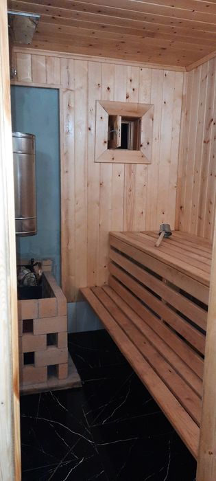 Новая баня на дровах