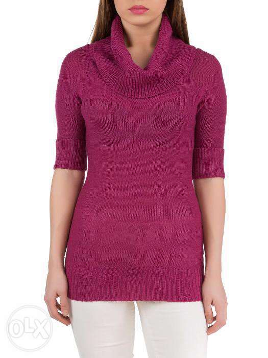 Bluza gri,maro, ciclam