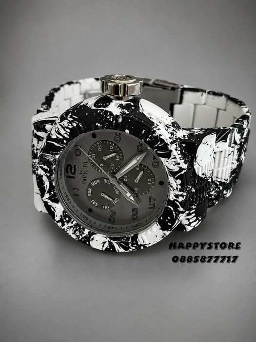 INVICTA Flux white/black 52 mm, Инвикта нов мъжки часовник