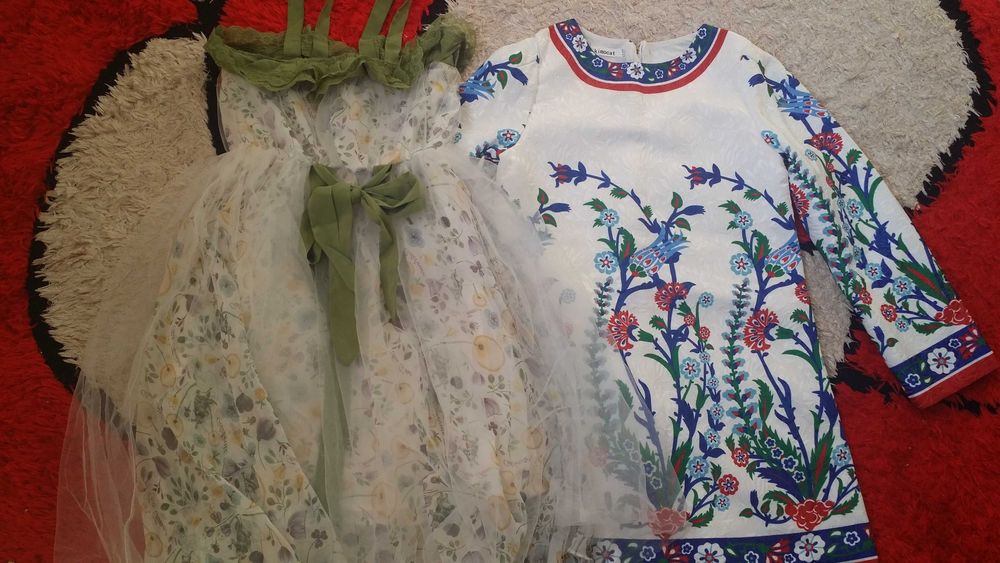 платье на девочку  к новому году