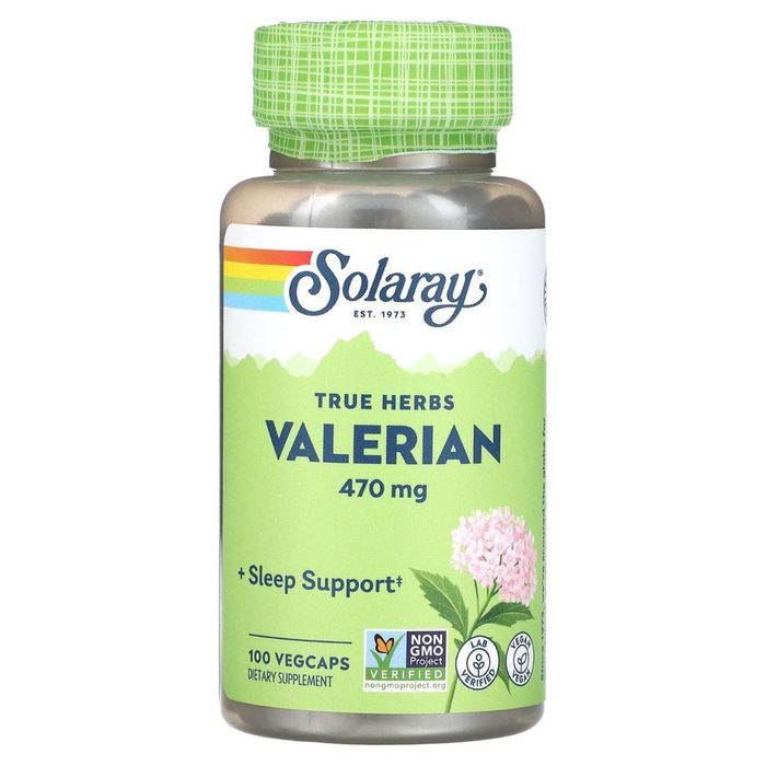 Валериана 100 капсул Solaray, Valerian