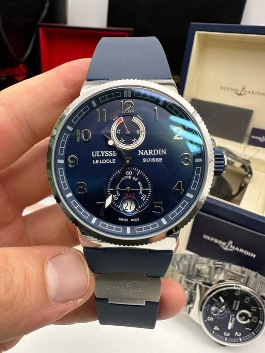 ulysse nardin lelocle сребристо/синьо