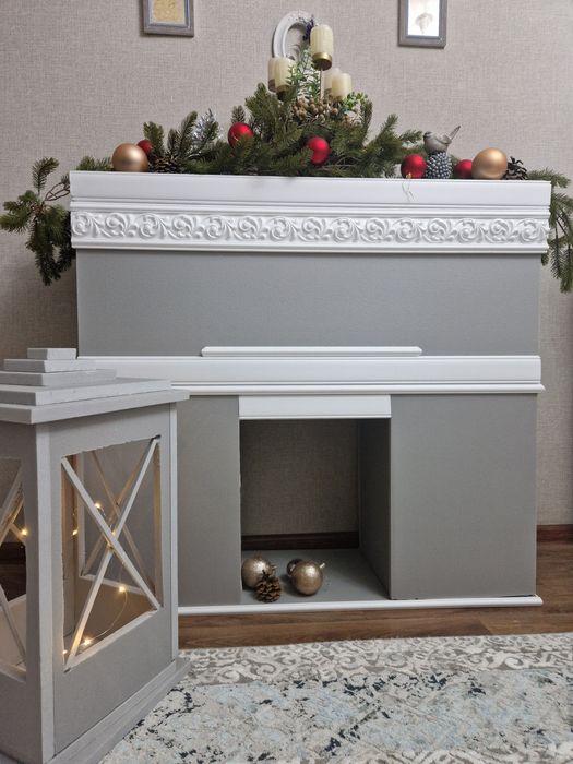 Камин новогодний