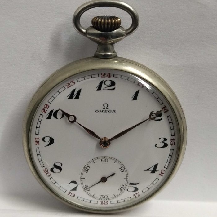 Ω OMEGA джобен часовник, стомана, идеален, много рядък