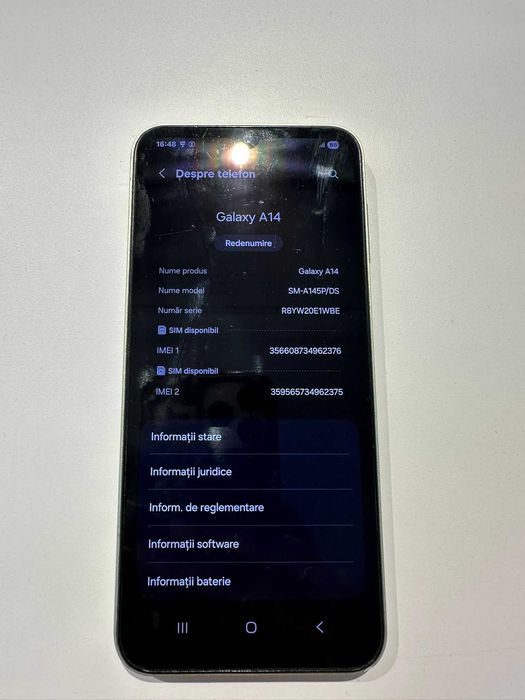 Samsung Galaxy A14 (AG50 B.7341) Garantie 2 ani!