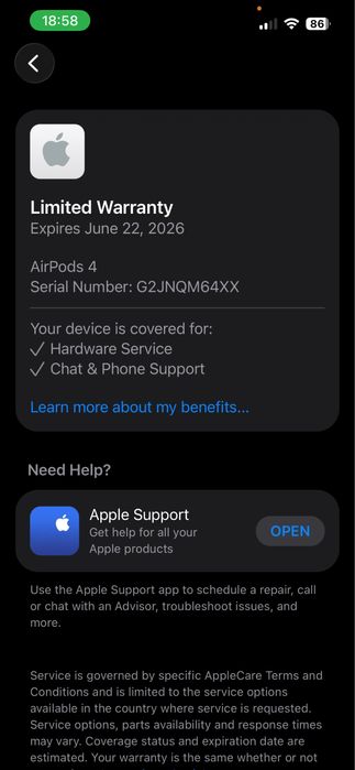 Caști Apple AirPods 4