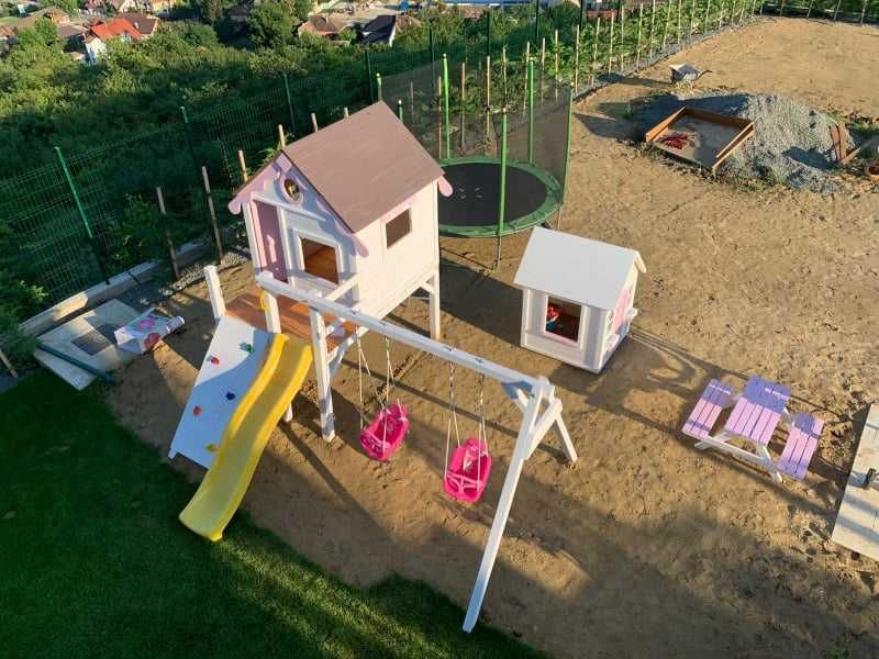 Casuta din lemn pentru copii, Loc de joaca pentru copii